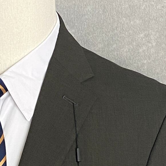 Kenneth Cole Reaction Men's 38 Regular Suit Jacket Flex Fabric Dark Grey NEW - Picture 2 of 9